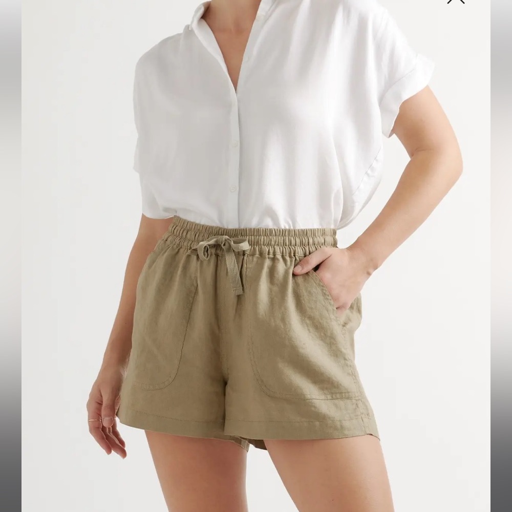 NWT 100% European Linen Shorts